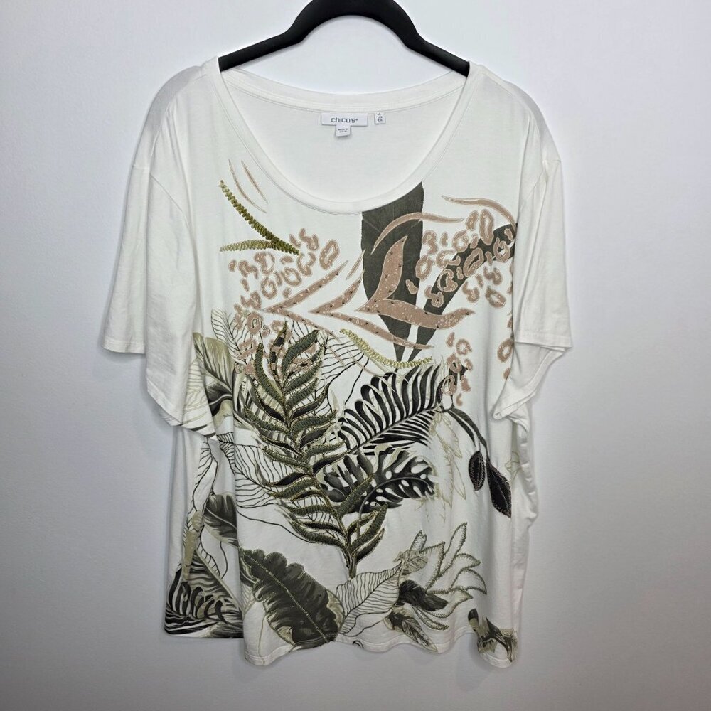 Chico's Blouse Womens 4 (XXL)